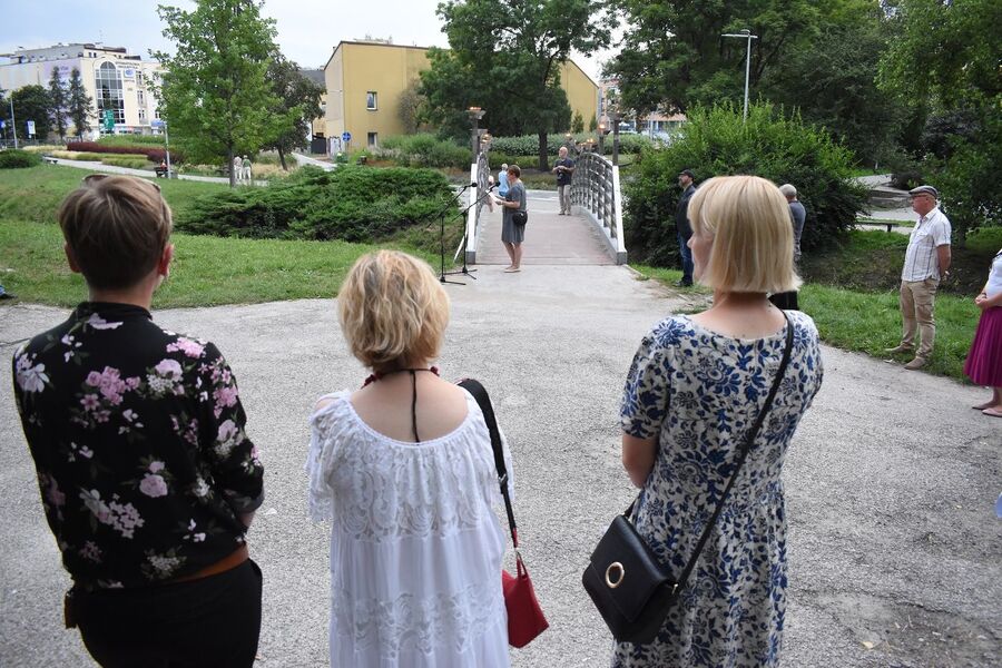 Uroczystości w Kielcach w 80. rocznicę likwidacji getta. Fot. Dariusz Skrzyniarz (IPN)