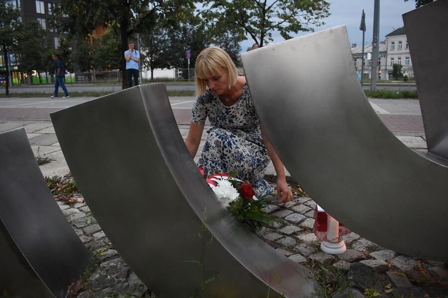 Uroczystości w Kielcach w 80. rocznicę likwidacji getta. Fot. Dariusz Skrzyniarz (IPN)