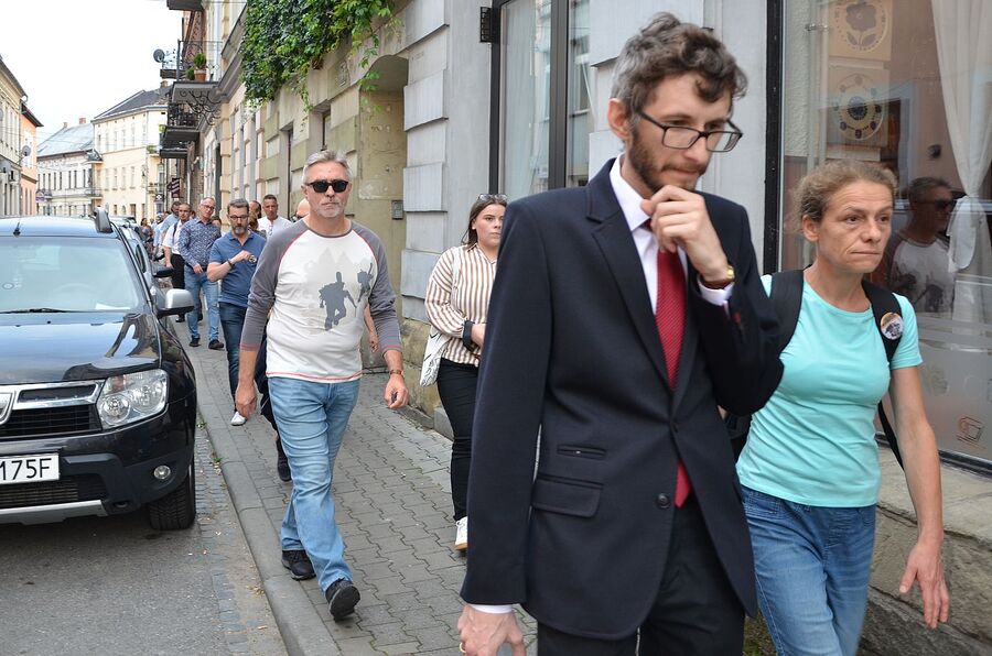 W Nowym Sączu uczczono pamięć żydowskiej społeczności miasta. Fot. Janusz Ślęzak (IPN)