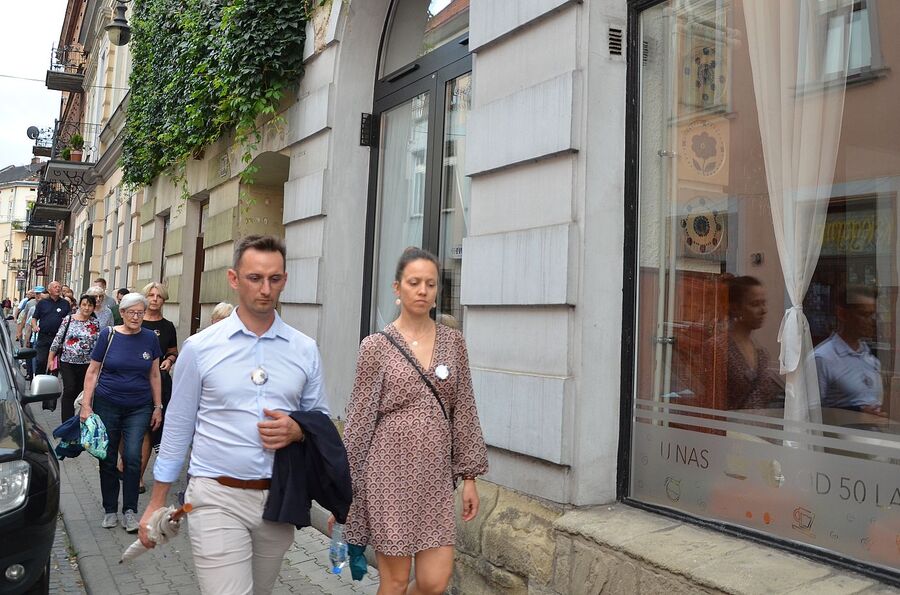 W Nowym Sączu uczczono pamięć żydowskiej społeczności miasta. Fot. Janusz Ślęzak (IPN)