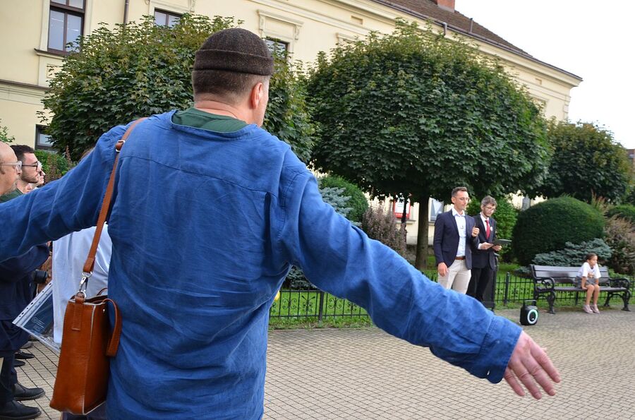 W Nowym Sączu uczczono pamięć żydowskiej społeczności miasta. Fot. Janusz Ślęzak (IPN)