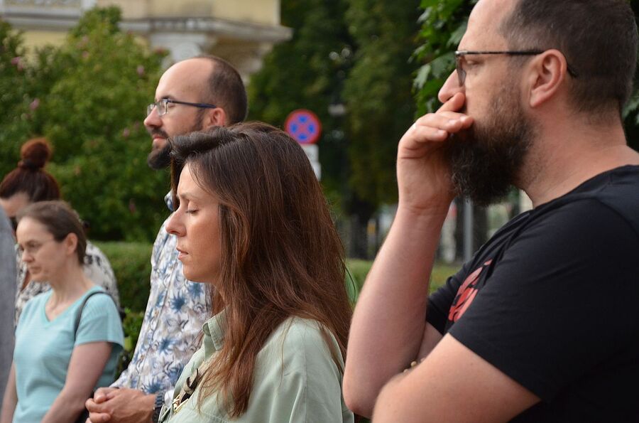 W Nowym Sączu uczczono pamięć żydowskiej społeczności miasta. Fot. Janusz Ślęzak (IPN)