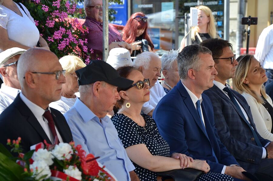 W Wieliczce uczczono pamięć Żydów – ofiar niemieckiej Akcji Reinhardt. Fot. Janusz Ślęzak (IPN)