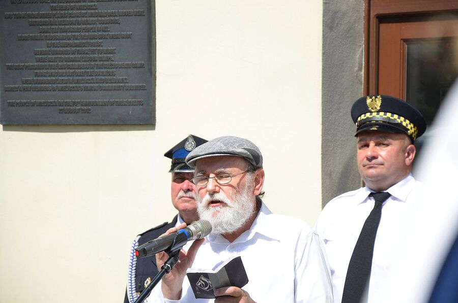 W Wieliczce uczczono pamięć Żydów – ofiar niemieckiej Akcji Reinhardt. Fot. Janusz Ślęzak (IPN)