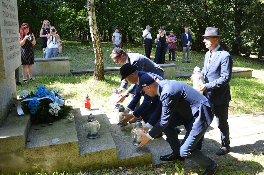 W Wieliczce uczczono pamięć Żydów – ofiar niemieckiej Akcji Reinhardt. Fot. Janusz Ślęzak (IPN)