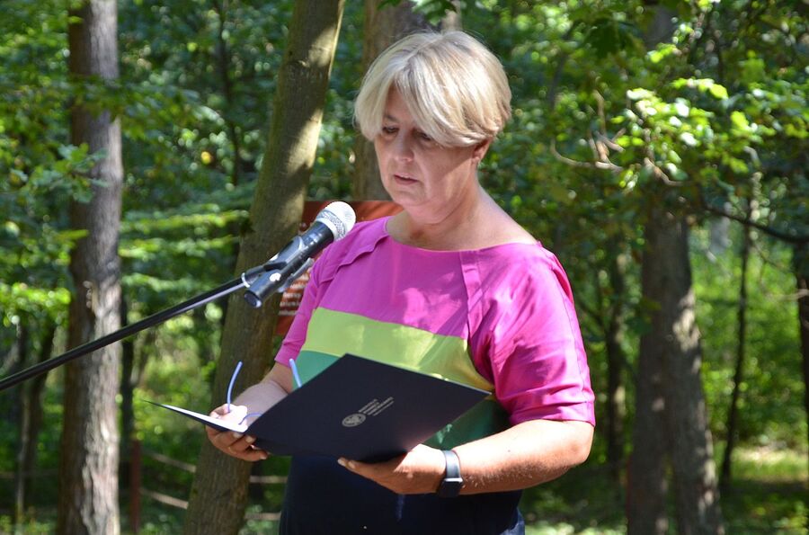 W Niepołomicach uczczono pamięć Żydów – ofiar niemieckiej Akcji Reinhardt. Fot. Janusz Ślęzak (IPN)