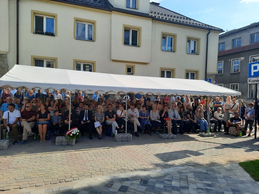 W Nowym Sączu otwarto Skwer Pamięci Ofiar Zagłady. Fot. IPN