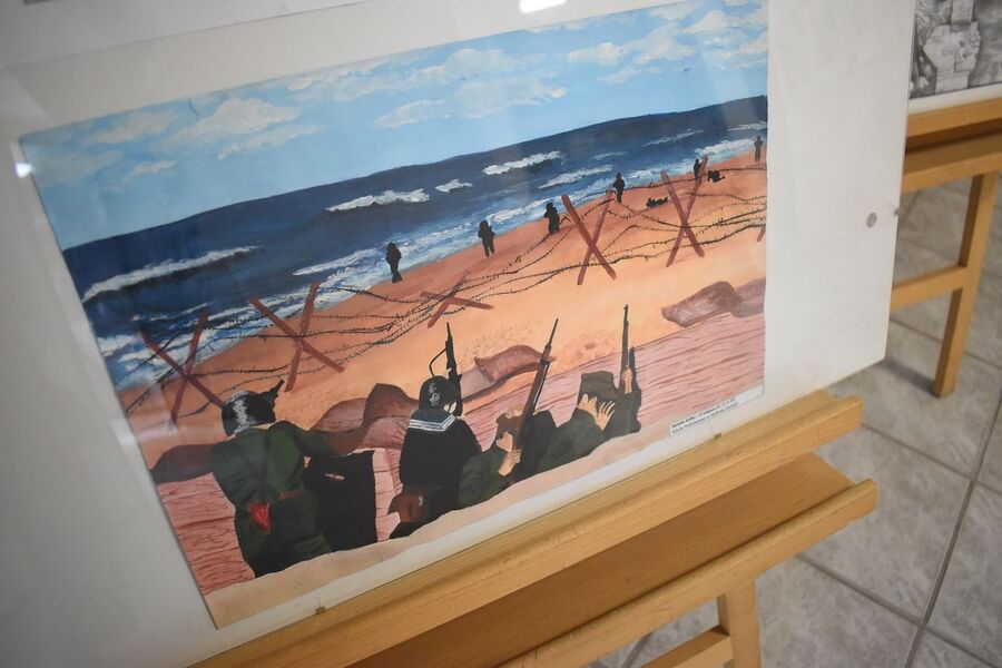 Wystawa prac o westerplatczykach. Fot. Dariusz Skrzyniarz (IPN)