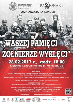 Koncert „Waszej Pamięci Żołnierze Wyklęci” – Kielce, 28 lutego 201