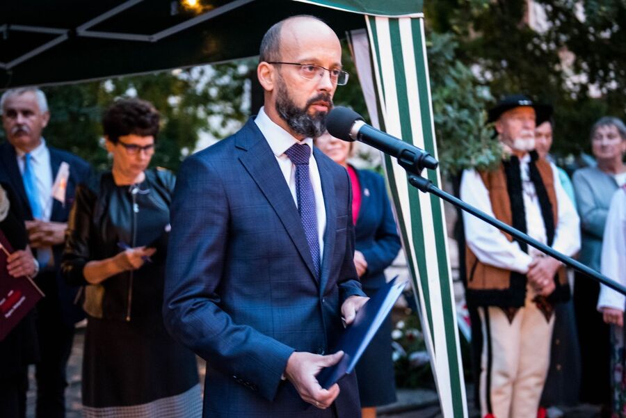 Krakowskie uroczystości w 42. rocznicę podpisania Porozumień Sierpniowych. Fot. Agnieszka Masłowska (IPN)