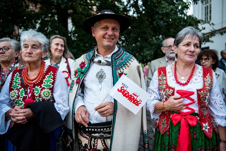 Krakowskie uroczystości w 42. rocznicę podpisania Porozumień Sierpniowych. Fot. Agnieszka Masłowska (IPN)