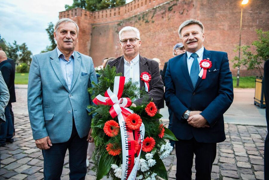 Krakowskie uroczystości w 42. rocznicę podpisania Porozumień Sierpniowych. Fot. Agnieszka Masłowska (IPN)