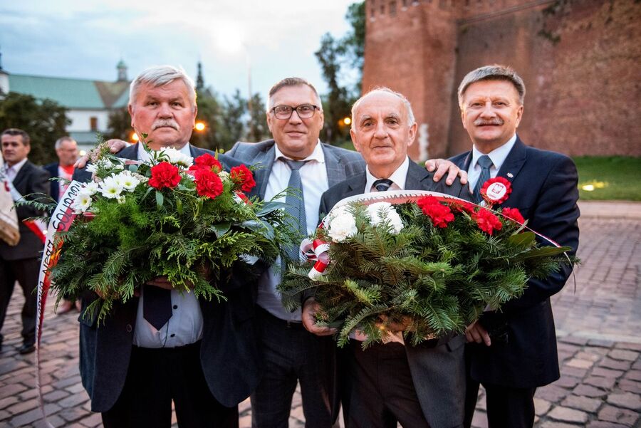 Krakowskie uroczystości w 42. rocznicę podpisania Porozumień Sierpniowych. Fot. Agnieszka Masłowska (IPN)
