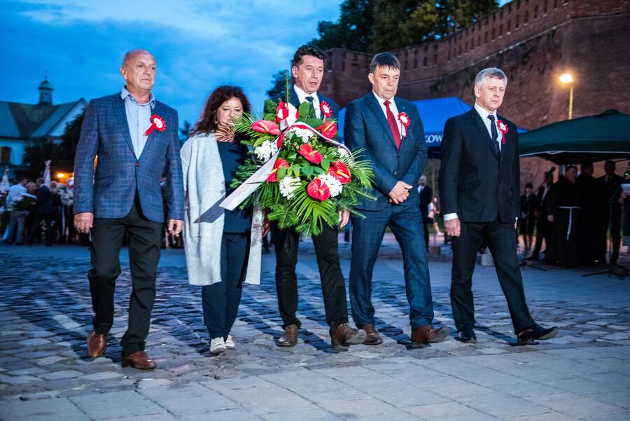 Krakowskie uroczystości w 42. rocznicę podpisania Porozumień Sierpniowych. Fot. Agnieszka Masłowska (IPN)