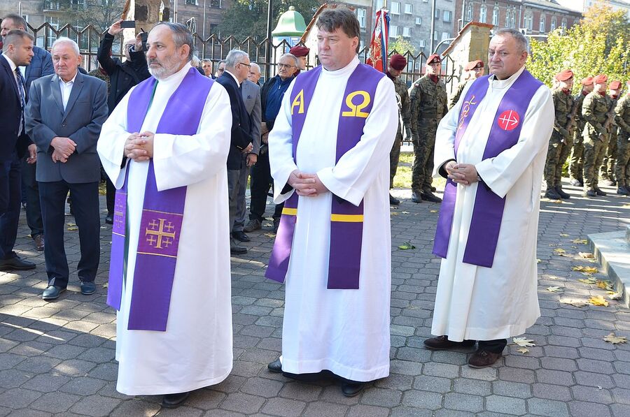 Uroczystości pogrzebowe Mieczysława Gila w Krakowie. Fot. Janusz Ślęzak (IPN)
