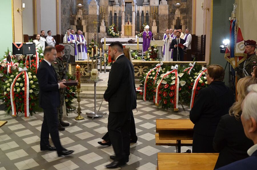Uroczystości pogrzebowe Mieczysława Gila w Krakowie. Fot. Janusz Ślęzak (IPN)