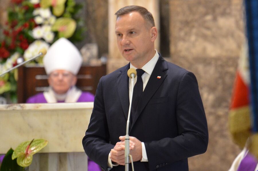 Uroczystości pogrzebowe Mieczysława Gila w Krakowie. Fot. Janusz Ślęzak (IPN)