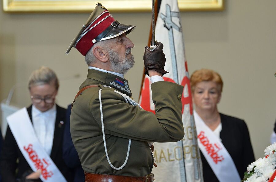 Uroczystości pogrzebowe Mieczysława Gila w Krakowie. Fot. Janusz Ślęzak (IPN)