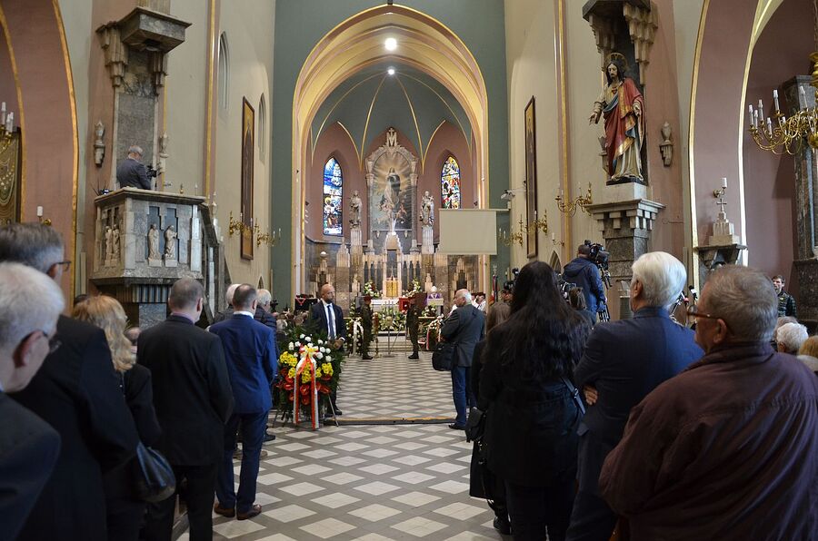 Uroczystości pogrzebowe Mieczysława Gila w Krakowie. Fot. Janusz Ślęzak (IPN)
