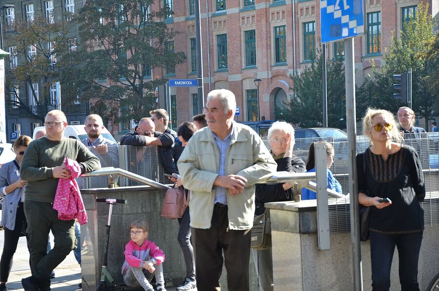 Uroczystości pogrzebowe Mieczysława Gila w Krakowie. Fot. Janusz Ślęzak (IPN)