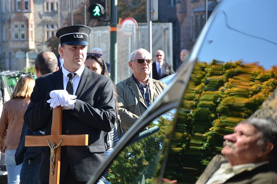 Uroczystości pogrzebowe Mieczysława Gila w Krakowie. Fot. Janusz Ślęzak (IPN)