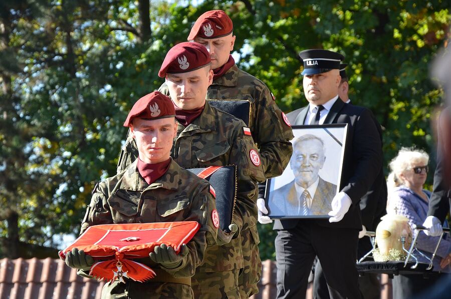 Uroczystości pogrzebowe Mieczysława Gila w Krakowie. Fot. Janusz Ślęzak (IPN)