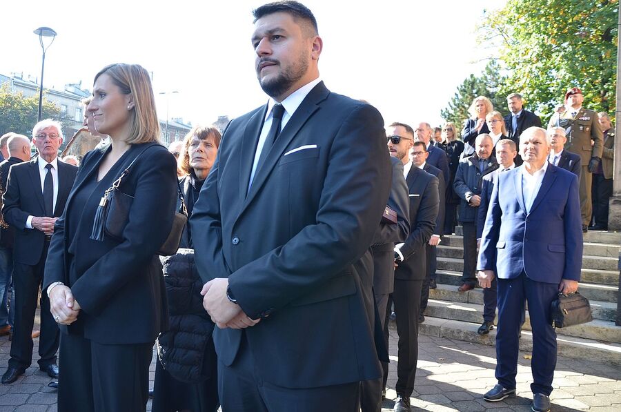 Uroczystości pogrzebowe Mieczysława Gila w Krakowie. Fot. Janusz Ślęzak (IPN)