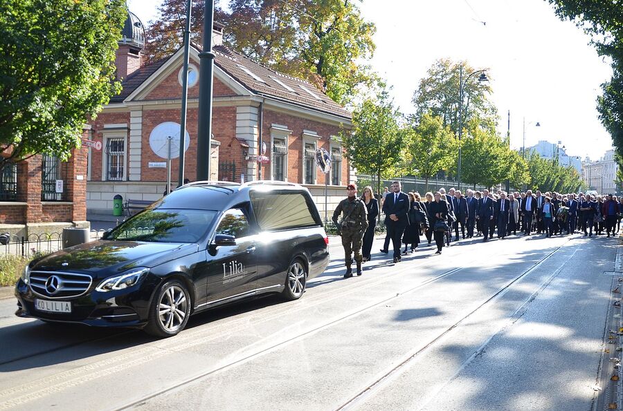 Uroczystości pogrzebowe Mieczysława Gila w Krakowie. Fot. Janusz Ślęzak (IPN)
