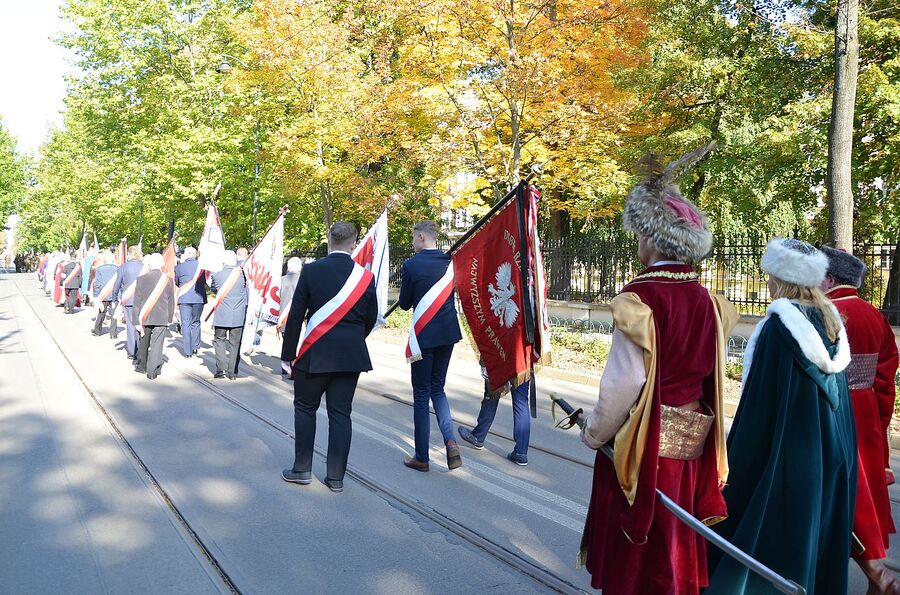 Uroczystości pogrzebowe Mieczysława Gila w Krakowie. Fot. Janusz Ślęzak (IPN)