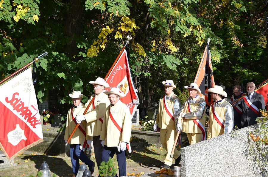 Uroczystości pogrzebowe Mieczysława Gila w Krakowie. Fot. Janusz Ślęzak (IPN)