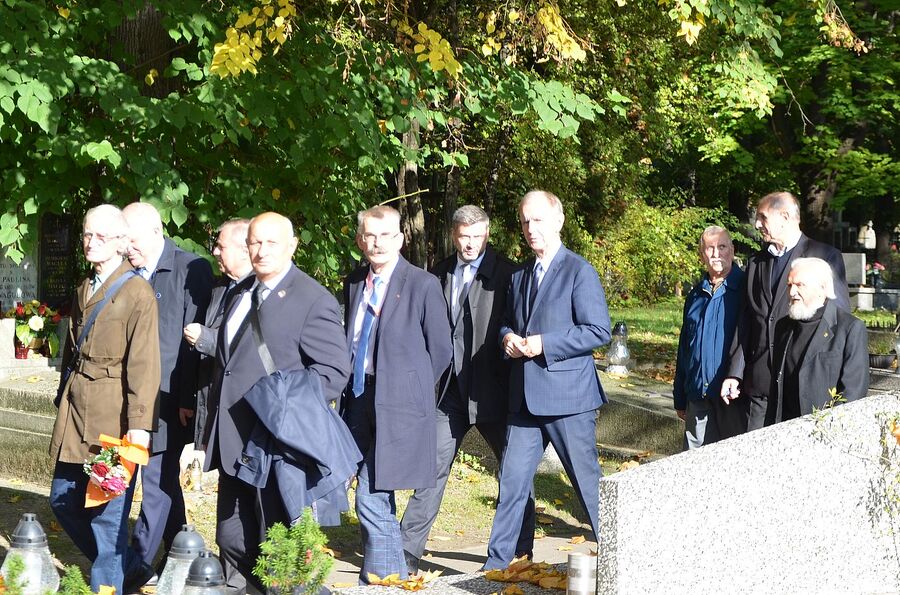 Uroczystości pogrzebowe Mieczysława Gila w Krakowie. Fot. Janusz Ślęzak (IPN)