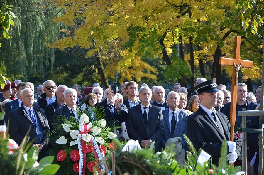 Uroczystości pogrzebowe Mieczysława Gila w Krakowie. Fot. Janusz Ślęzak (IPN)