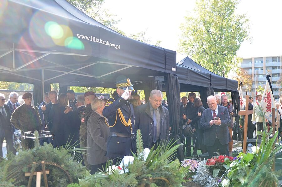 Uroczystości pogrzebowe Mieczysława Gila w Krakowie. Fot. Janusz Ślęzak (IPN)