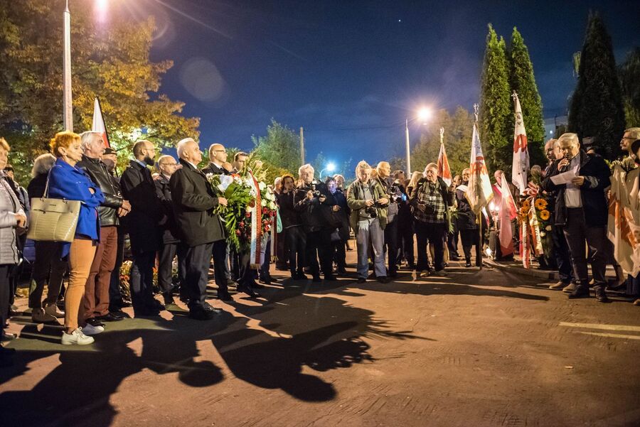 Uroczystość w 40. rocznicę śmierci Bogdana Włosika. Fot. Agnieszka Masłowska (IPN)
