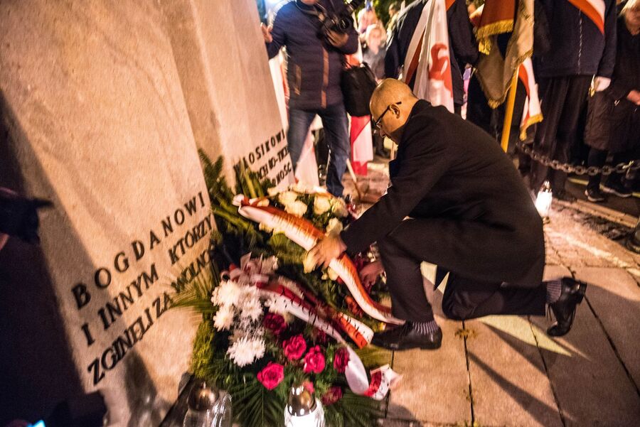 Uroczystość w 40. rocznicę śmierci Bogdana Włosika. Fot. Agnieszka Masłowska (IPN)