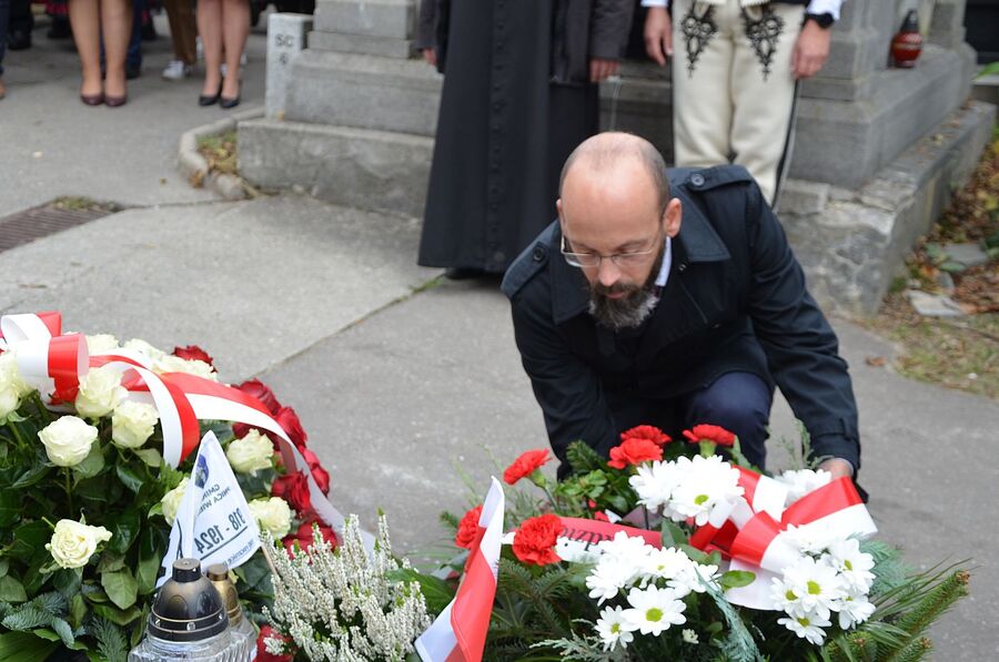 Uroczystości w 80. rocznicę śmierci Józefy Machay-Mikowej. Fot. Janusz Ślęzak (IPN)