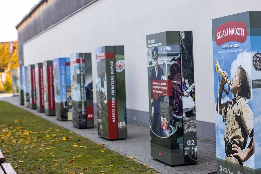 Wystawa „Szlaki Nadziei. Odyseja wolności” w Podegrodziu. Fot. Piotr Droździk, Muzeum Okręgowe w Nowym Sączu