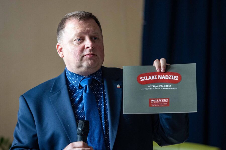 Wystawa „Szlaki Nadziei. Odyseja wolności” w Podegrodziu. Fot. Piotr Droździk, Muzeum Okręgowe w Nowym Sączu