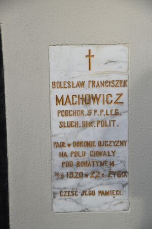 Uroczystość przy grobie braci Machowiczów w Wieliczce