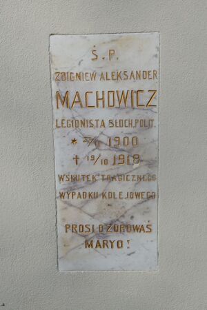 Uroczystość przy grobie braci Machowiczów w Wieliczce