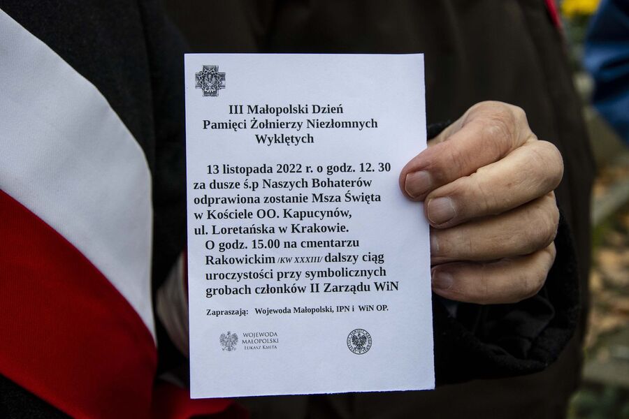 III Małopolski Dzień Pamięci Żołnierzy Niezłomnych – Wyklętych. Fot. Agnieszka Masłowska (IPN)