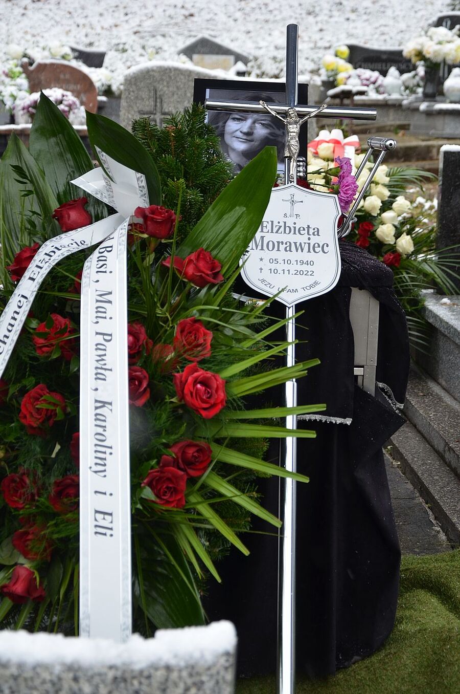 Ostatnie pożegnanie Elżbiety Morawiec. Fot. Janusz Ślęzak (IPN)