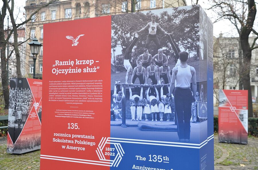 Kraków. Wystawa o Sokolstwie Polskim w Ameryce. Fot. Janusz Ślęzak (IPN)