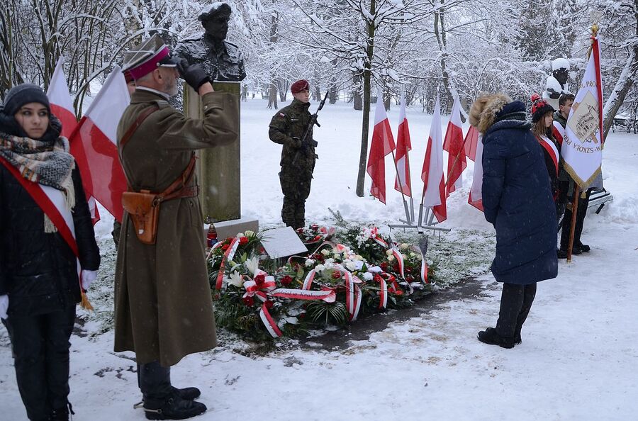 Kraków. 28. rocznica śmierci gen. Maczka. Fot. Janusz Ślęzak (IPN)