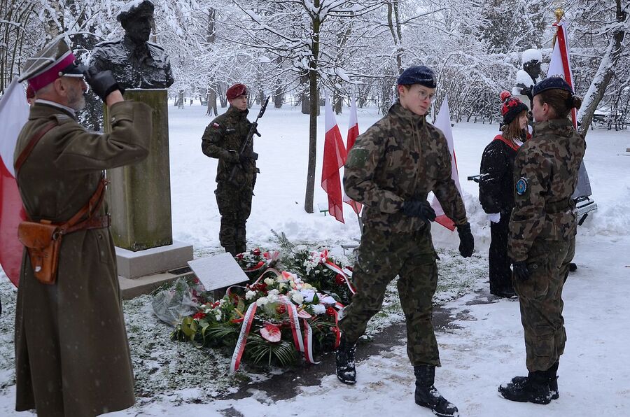 Kraków. 28. rocznica śmierci gen. Maczka. Fot. Janusz Ślęzak (IPN)