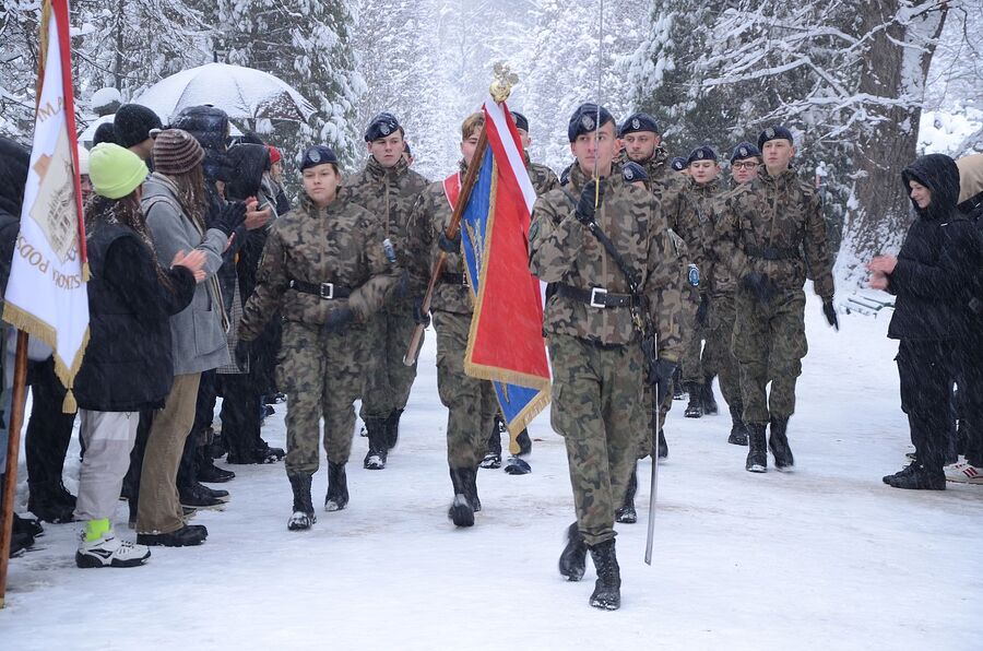 Kraków. 28. rocznica śmierci gen. Maczka. Fot. Janusz Ślęzak (IPN)