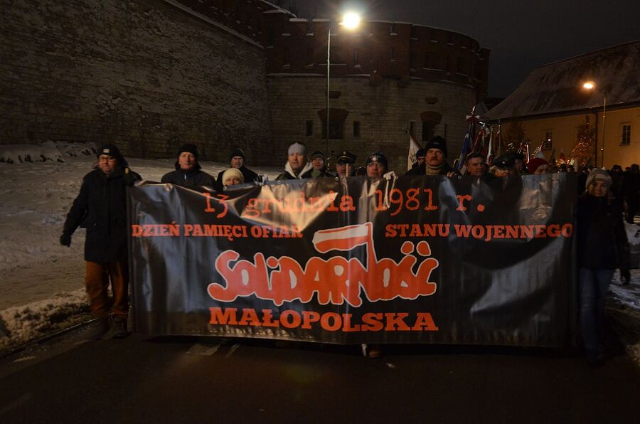 Dzień Pamięci Ofiar Stanu Wojennego. Uroczystości w Krakowie. Fot. Janusz Ślęzak (IPN)