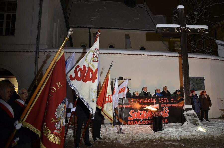 Dzień Pamięci Ofiar Stanu Wojennego. Uroczystości w Krakowie. Fot. Janusz Ślęzak (IPN)