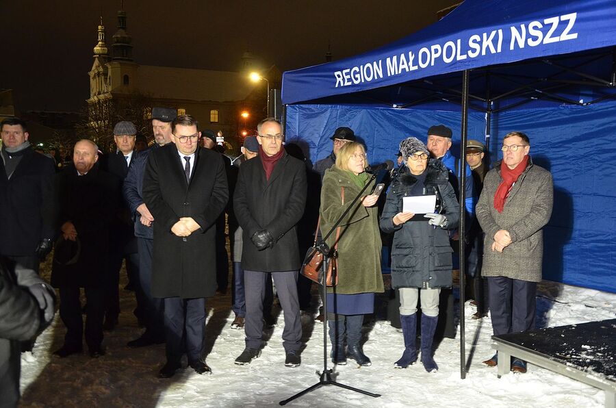 Dzień Pamięci Ofiar Stanu Wojennego. Uroczystości w Krakowie. Fot. Janusz Ślęzak (IPN)