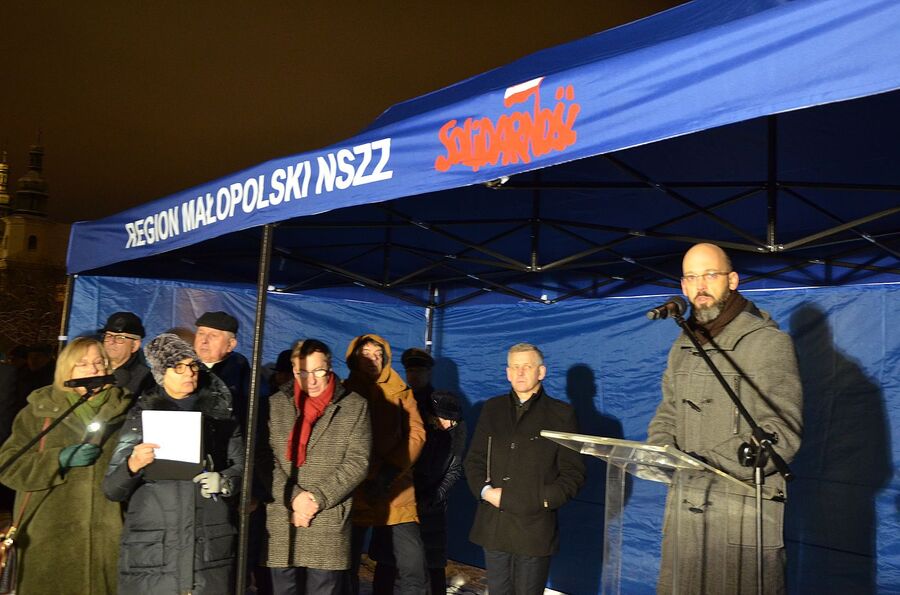 Dzień Pamięci Ofiar Stanu Wojennego. Uroczystości w Krakowie. Fot. Janusz Ślęzak (IPN)